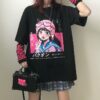 Kawaii Punk Style Black T-shirt Black T-Shirts kawaii