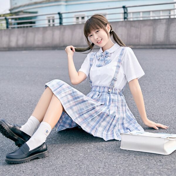 Japanese School Girl Suspender Skirt Cosplay kawaii