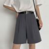 Summer High Waist Five Points Suit Shorts Korean kawaii