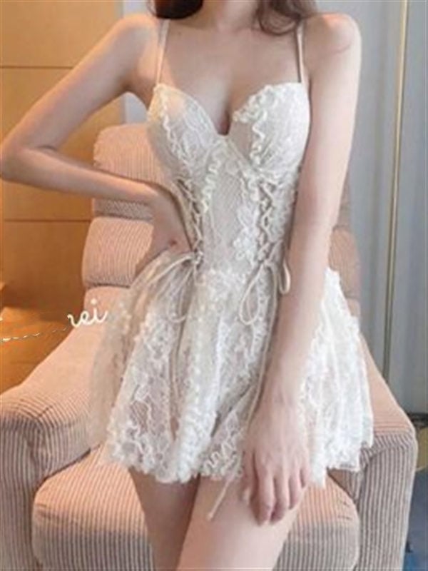 Elegant Fairy Lace One-piece Swimsuit Sexy kawaii