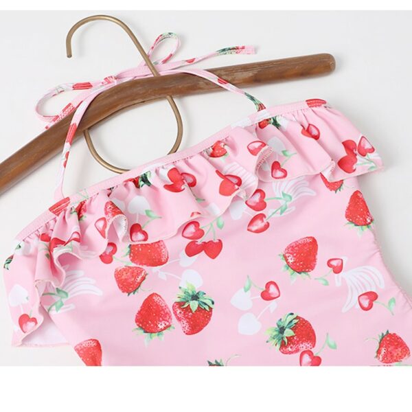 Ruffled Strawberry Swimsuit Lolita kawaii