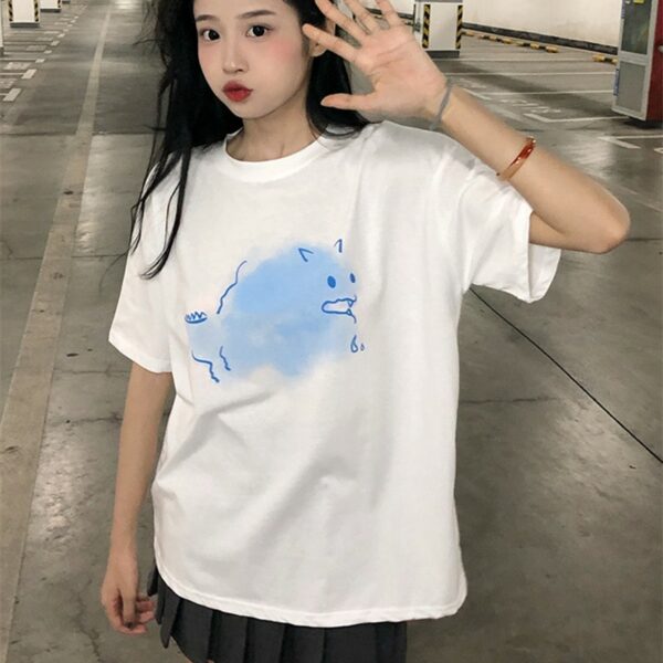 Kawaii Korean Style All-match Loose T-shirt Korean kawaii