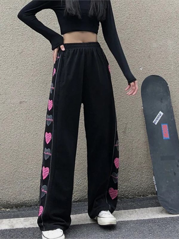 Kawaii Love Skater Pants Harajuku kawaii