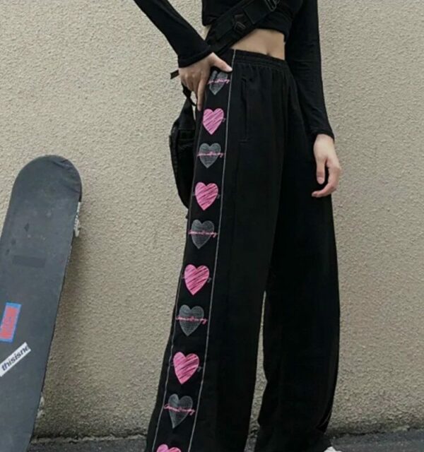 Spodnie typu skater Kawaii Love Kawaii Harajuku