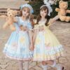 Sweet Bobo Bear Short Sleeves Lolita Dress Bobo Bear kawaii