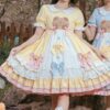 Sweet Bobo Bear Short Sleeves Lolita Dress Bobo Bear kawaii