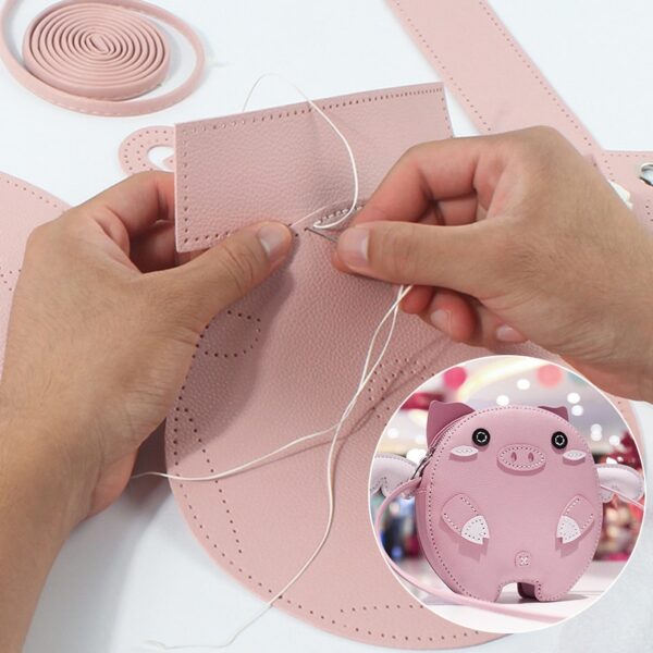Cute Pig Handcraft Self-made Bag Materials Set DIY kawaii