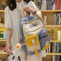 Симпатичный рюкзак Kawaii в стиле пэчворк Школьные рюкзаки каваи