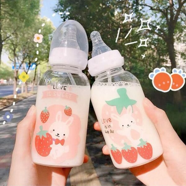 Sweet Nipple Strawberry Water Bottle Drinking Bottles kawaii