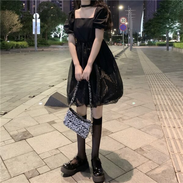 Kawaii Square Collar Lolita Dress Harajuku kawaii