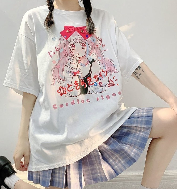 Kawaii Japanese Harajuku Anime Graphic T-Shirts Anime kawaii