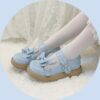 Kawaii Rabbit Ear Bow Round Toe Lolita Shoes Cosplay kawaii