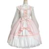 Kawaii Pink Large Lolita Jsk Dress Set JSK Dress kawaii
