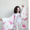 Strawberry Print Loose Cardigan Kimono Outerwear Japanese kawaii