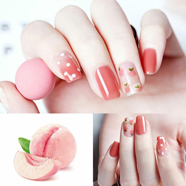 Kawaii Nails – Cute Tri-color Glitter Nail Polish Nail Art Gel kawaii