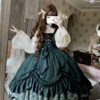 Винтажное Викторианское Платье Лолита Jsk Готический каваи
