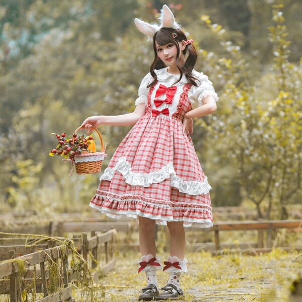 Kawaii Sweet Lolita Dress Polyester Sleeveless Sweet Dress Lolita Dress Lolita Dress kawaii
