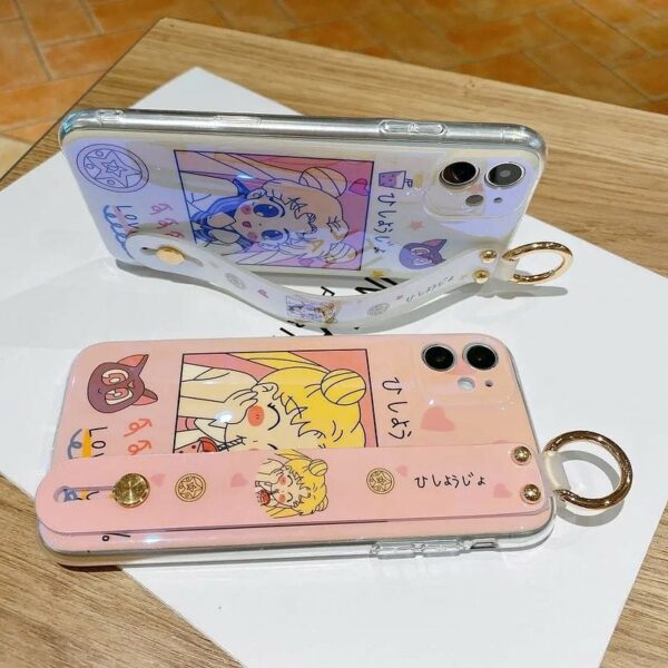 Kawaii Pink Sailor Moon Wristband iPhone Case Couple Phone Case kawaii