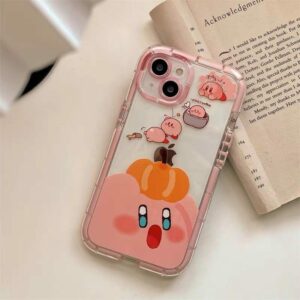 Cute Cartoon Pumpkin iPhone Case Kirby kawaii