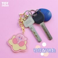 Porte-clés Kirby étoile de dessin animé mignon Dessin animé kawaii