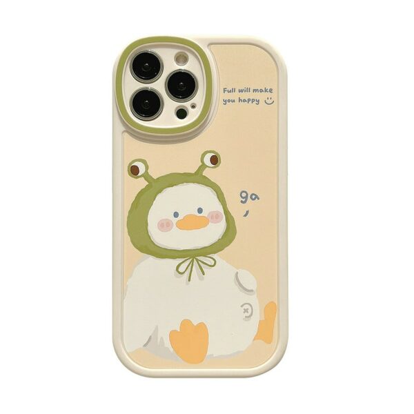 Cute Cartoon Fat Duck Silicone iPhone Case Fat Duck kawaii