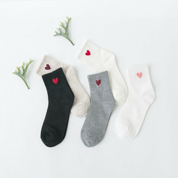 Cute Heart Long Socks Heart kawaii