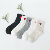 Длинные носки с милым сердечком Сердце каваи