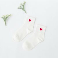 Длинные носки с милым сердечком Сердце каваи