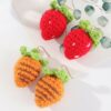 Sweet Cute Strawberry Earrings 2 In 1 kawaii
