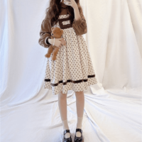 Kawaii Sweet Bear Haftowana sukienka Lolita niedźwiedź kawaii