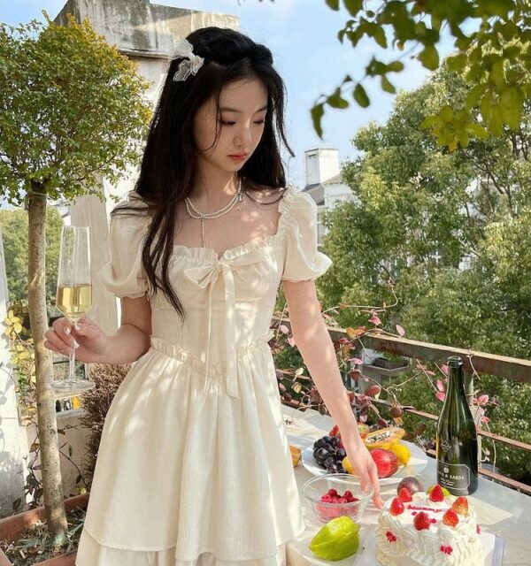 Vestido vintage elegante de Fairycore Lolita Hada kawaii