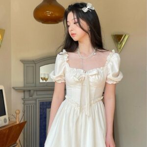 Vintage elegantes Fairycore-Lolita-Kleid Fairycore-Kawaii