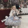 Gothic Alice Printed Lolita Suspender Dress Chiffon Dress kawaii