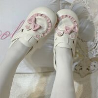 Simpatiche scarpe da bambola Lolita con testa grande Scarpe da bambola kawaii