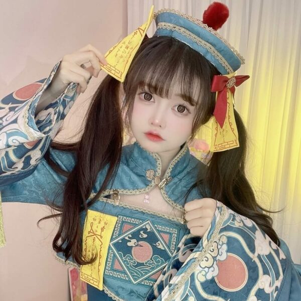 Ensemble de robe Lolita Cosplay Zombie de Style chinois de pâques Anime kawaii