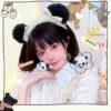 Kawaii Cute Panda Bow Plush Headband Bow kawaii