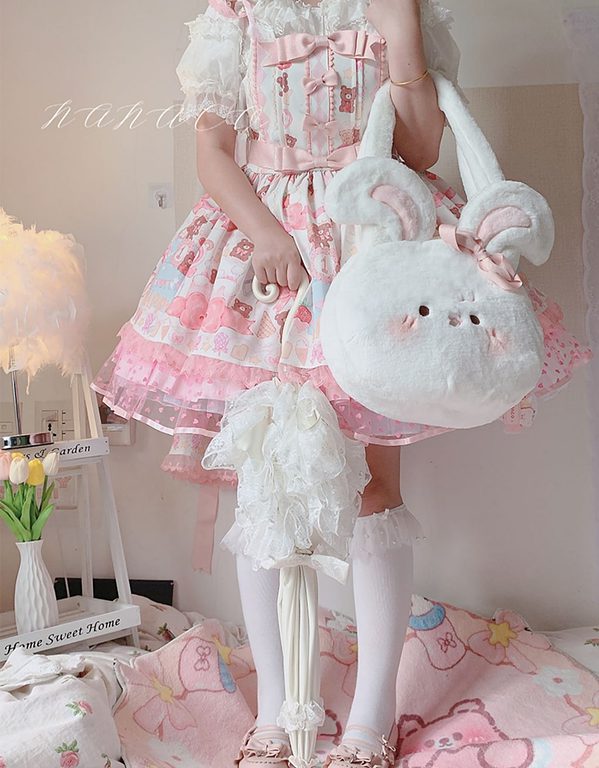Kawaii Lolita Plush bunny Shoulder Bag bunny kawaii