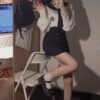 Korean Sailor Uniforms College Style JK Skirt Suit JK Skirt kawaii