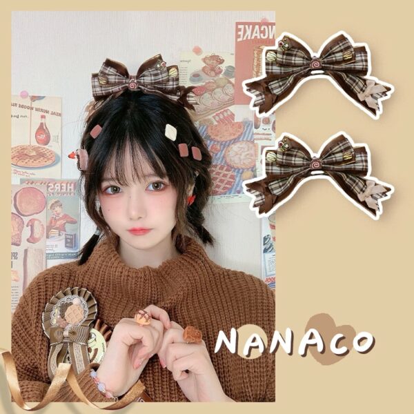 Cute Lolita Brown Chocolate Hairpin brown kawaii