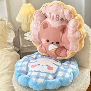 Kawaii Bear Flower Plush Cushion Pillows bear kawaii