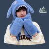 Kawaii Soft Girl Ears Move Plush Scarf Gloves Hooded Dinosaur kawaii