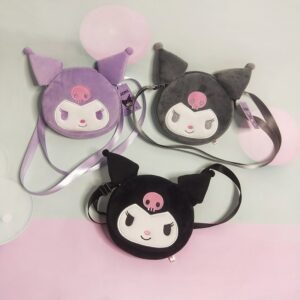 Kawaii Kuromi Pluche Crossbody Crossbody kawaii Kawaii Kuromi Pluche Crossbody Crossbody kawaii