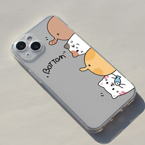 Kawaii Cute Cartoon Cat iPhone Case Cartoon Cat kawaii