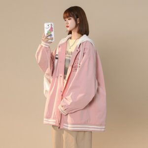Kawaii Fashion Mori Girl Style Pink Hooded autumn kawaii