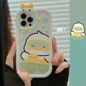 Kawaii Swimming Rng Duck iPhone Case Duck kawaii