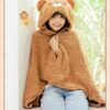 Kawaii Cute Bear Shawl Blanket autumn kawaii