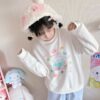 Kawaii Sanrio Authorized Cinnamoroll Prints Pullover Sweatshirt autumn kawaii