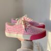 Ulzzang Style Pink Sakura Polka Dot Canvas Shoes All-match kawaii