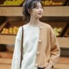 Fashion Soft Girl Contrast Sweater autumn kawaii