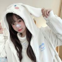 Японская куртка Sanrio Cinnamoroll Kawaii с капюшоном Циннаморолл каваи